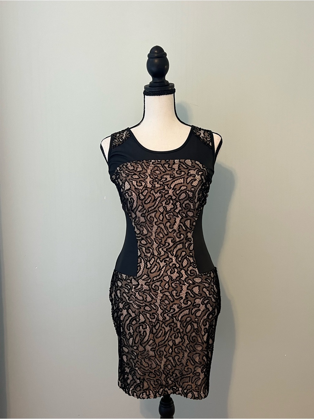 Woman’s Black Lace Dress